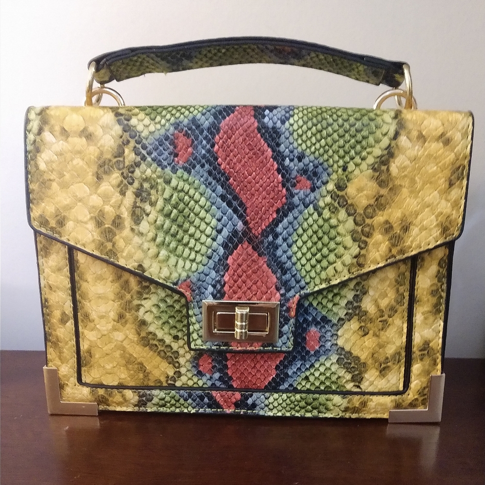 COPY - Multicolor snakeskin purse